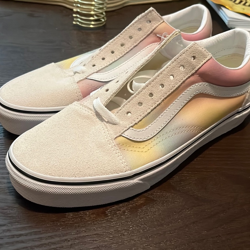 Pastel Rainbow Vans- Brand new!
